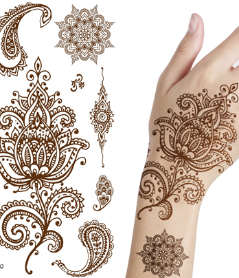 Henna Tattoo Art (Large Size)